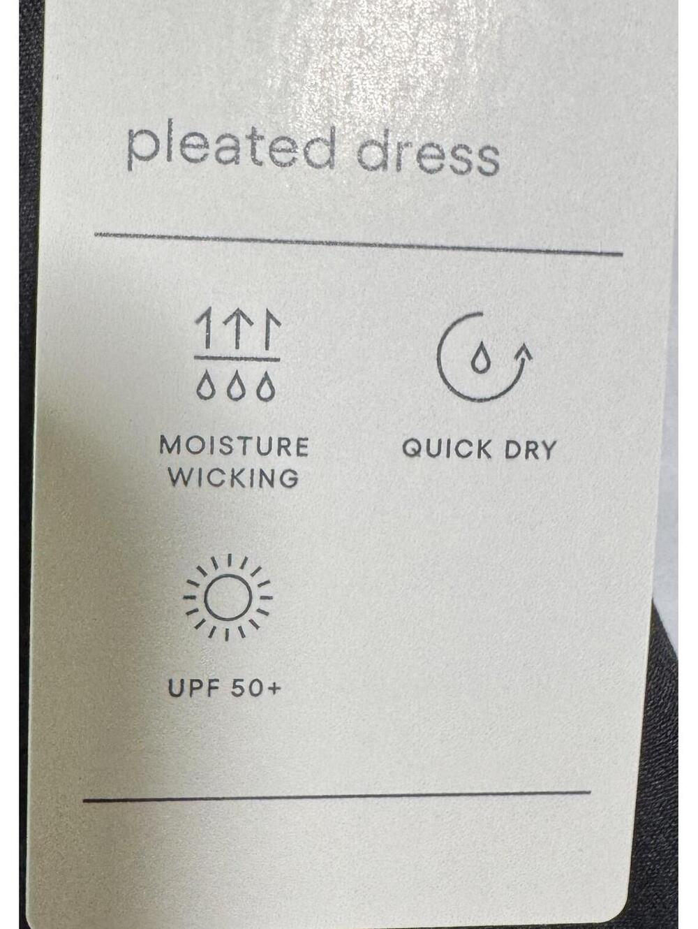 All in Motion Black Pleated Tennis Dress Built in Shorts Shelf Bra Women's Small - Picture 7 of 8